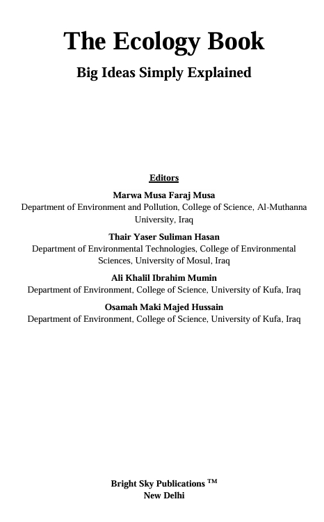 The Ecology Book