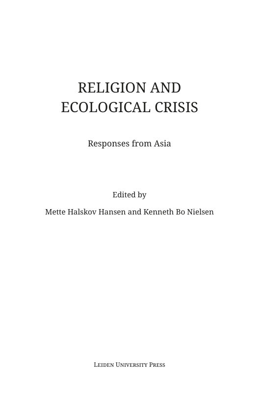 Religion and Ecological Crisis