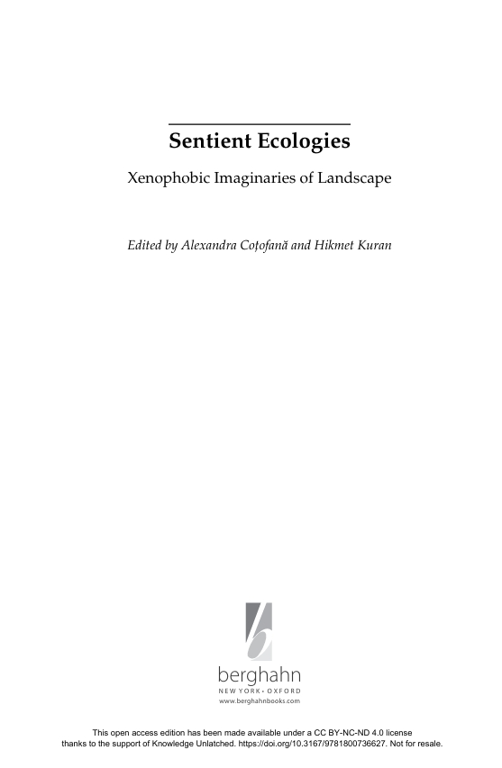 Sentient Ecologies