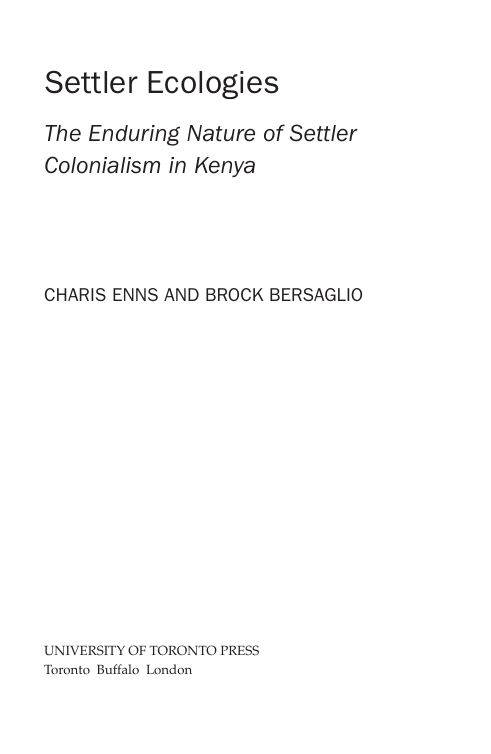 Settler Ecologies
