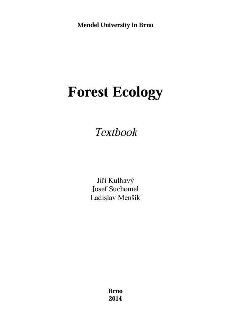 Forest Ecology