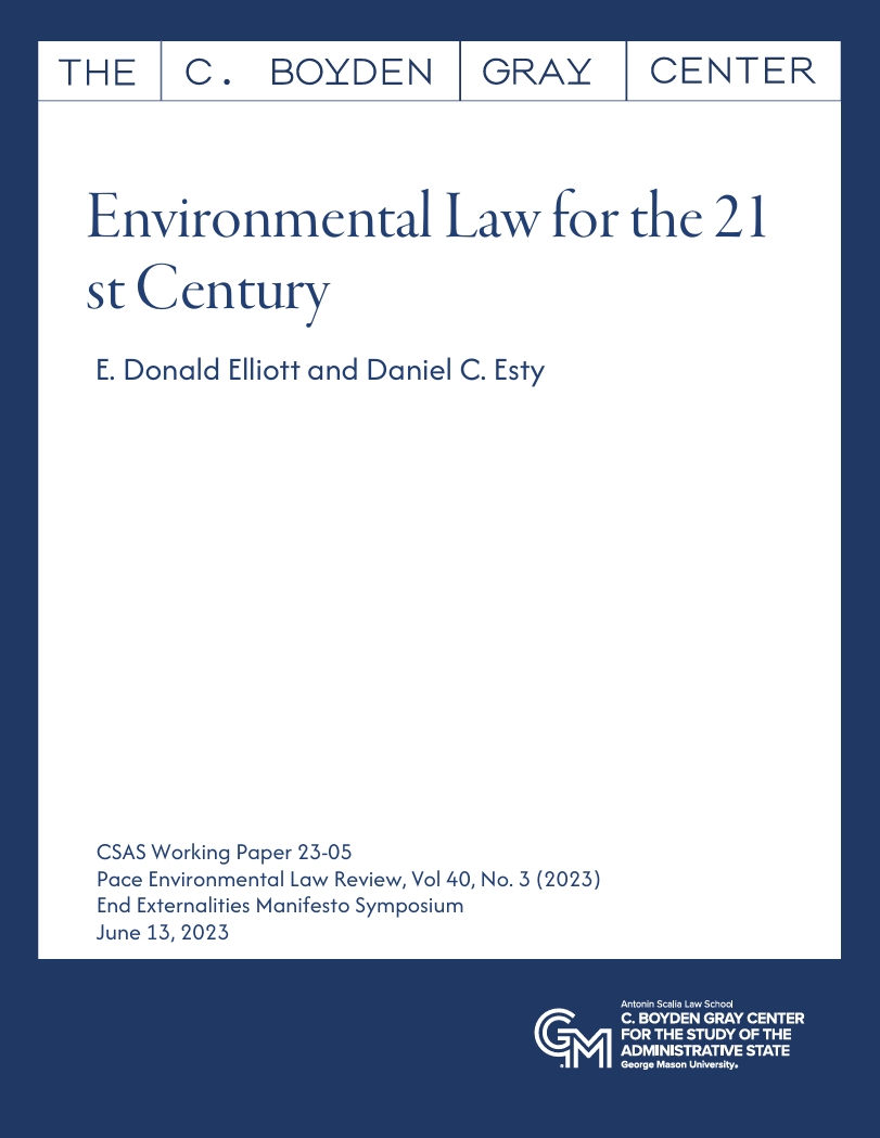 Environmental Law for the 21 st Century